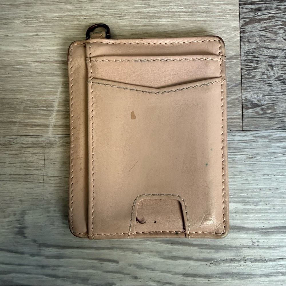 Andar The Denner Pink Leather Card Holder - Picture 3 of 4